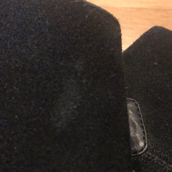 RALPH LAUREN BLACK LEATHER SUEDE WESTERN BOOTS - Picture 10 of 11